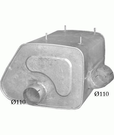 Глушник MAN F2000 93- din 49374 (68.44) Polmostrow