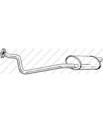 Глушник передній Пежо Эксперт (Peugeot Expert) 01- (282-379) BOSAL