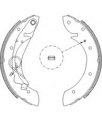 Гальмівні колодки барабанні woking