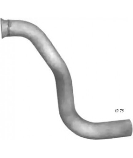 Труба приймальна Mersedes Atego din 53277 97- (69.45) Polmostrow